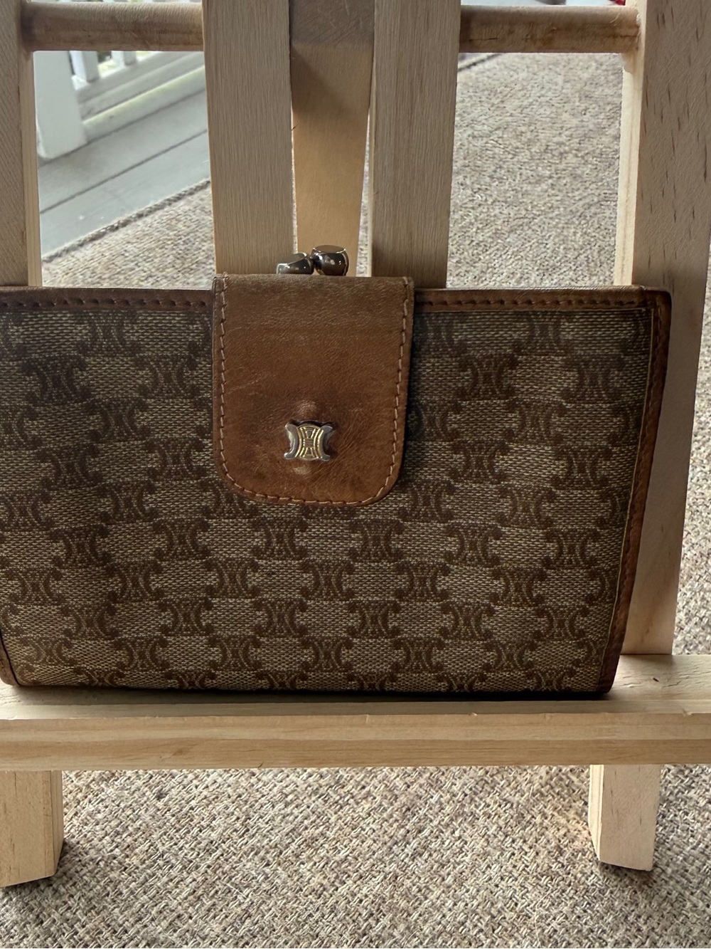 Celine Vintage Macadam Triomphe monogram canvas print